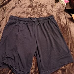 Athletic Works Men's Dark Blue Athletic Shorts